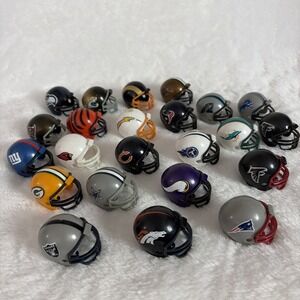 LOT of 23 NFL Micro Mini 2" Football Helmet Plastic Miniature Bundle Riddell